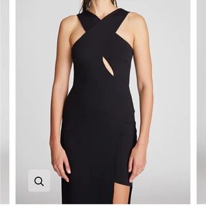 KORA DRESS IN LT WT SCUBA, black, SZ 12